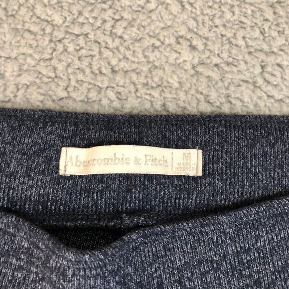 Abercrombie & Fitch Leggings Womens Medium Blue Yoga‎ Gym Solid Straight Leg - Picture 2 of 6